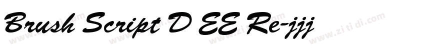 Brush Script D EE Re字体转换